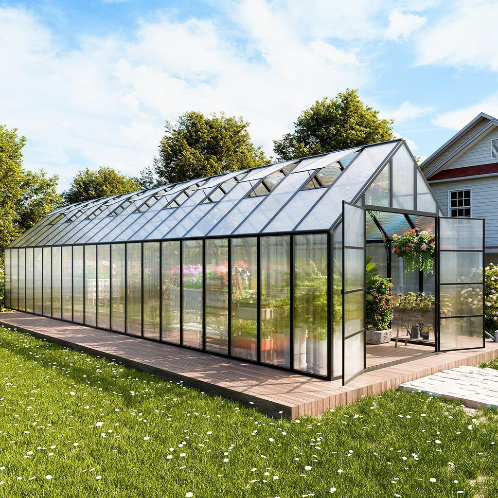 cdcasa 10x40 ft greenhouse for outdoors, massive easy, main product view