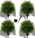 24.5'' artificial cedar topiary ball trees, 4 pack, main product view