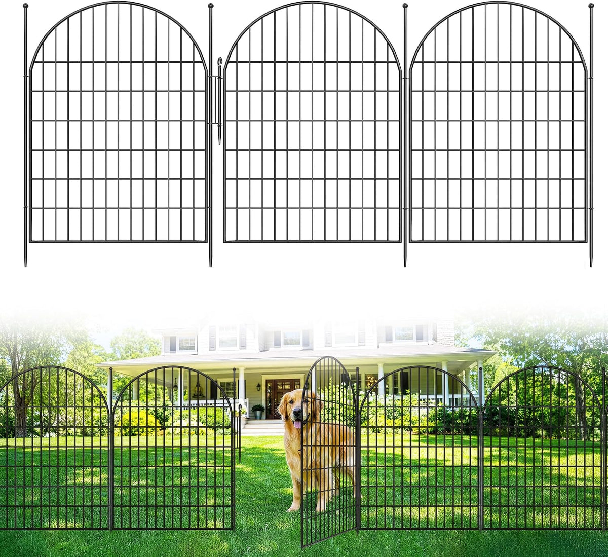 garvee garden fence, 40in(h) x 23.6ft 10 pack, main product view