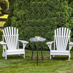 2 Packs Metal Mosaic Round Side Tables 13.4" Small Outdoor Patio Round Accent Coffee Tables Indoor Corner Stand for Small Spaces Weather-Resistant for Balcony, Porch Plant Stands Indoor