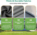COBIZI 12x12 Pop up Gazebo on Clearance with Mosquito Netting, carpas para Patio Deals, Outdoor Canopy Tent with Portable Carrying Bag, Patio Gazebo for Garden Backyard & Lawn & Beach, Grey