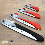 TONMA 14" Professional Folding Hand Saw Made in Korea, Large Teeth, TDE-637 | Japanese Plating Impulse Hardened Stainless Blade, Pruning Hand Saw for Wood Cutting, Outdoor Camping, Garden Woodworking