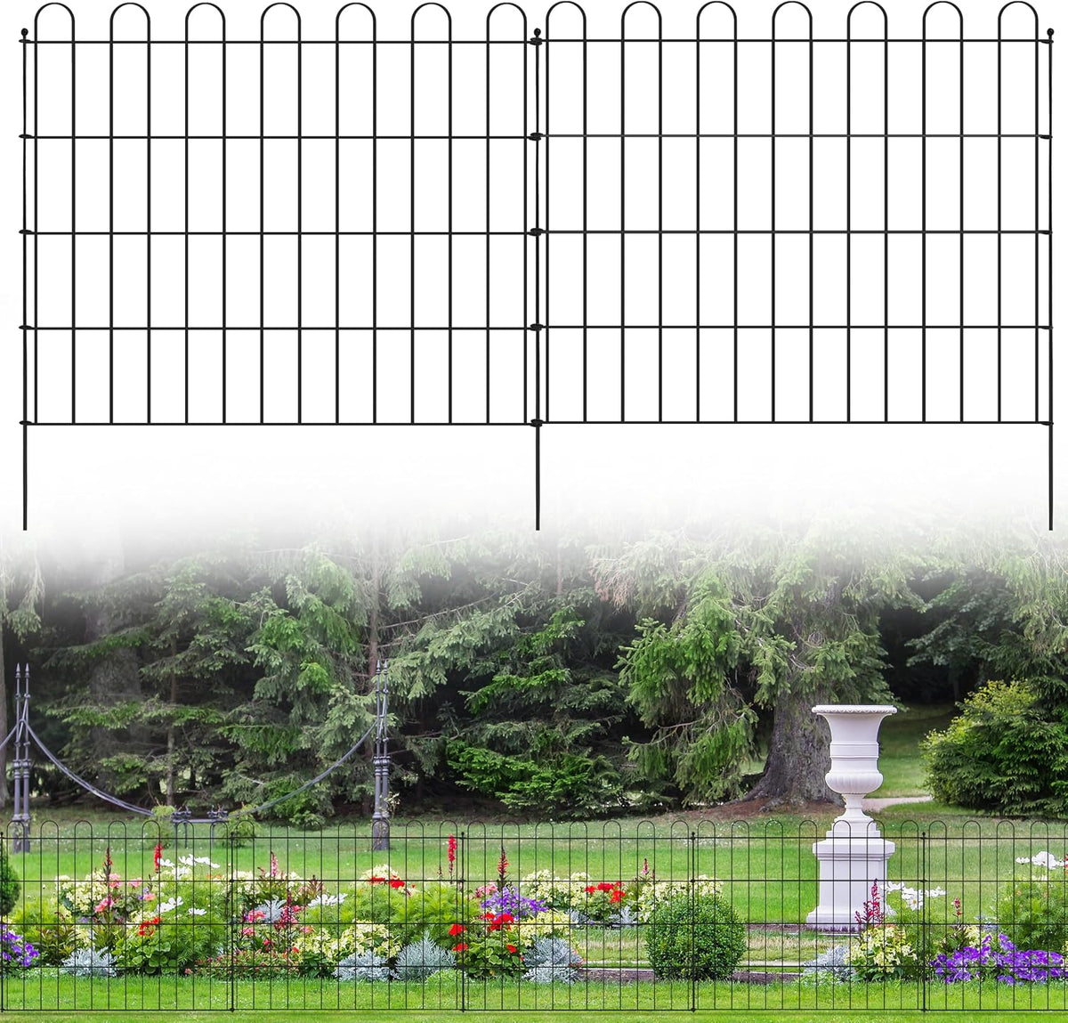 sunnyglade 10 pcs no dig fence panels for, main product view