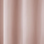 TOWN & COUNTRY BASICS Cabana Solid Heavyweight Indoor Outdoor Curtains, Light Filtering Opacity with Grommet Top, Water Repellent, 2-Pack Set, 54"x96", Blush