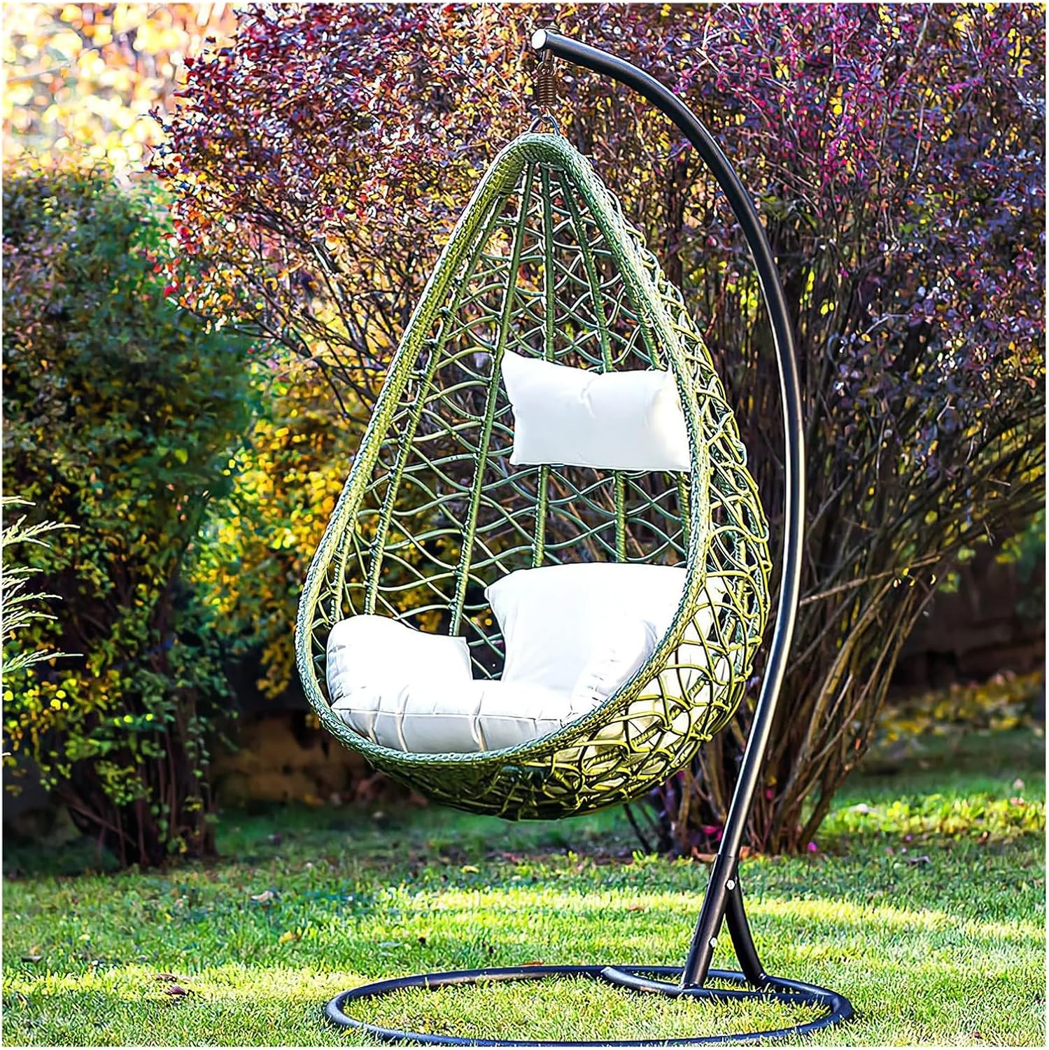 Hammock Chair Spring Hammock Hanging Kit Stainless Steel Spring Hook Replacement Accessories Heavy Duty Fixing Parts For Swing Chair Porch Egg