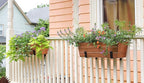 Achla Designs Medium Copper Flower Box with Wall Brackets