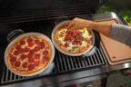 Weber® Gourmet BBQ System Pizza Stone with Carry Rack, 16.7" | Cordierite Stone for Crispy Pizza on Weber® Grills - Grill Accessories