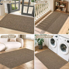 BEQHAUSE 2x3 Entryway Rug Indoor Door Mat Non-Slip Washable, Taupe | Hallway Rugs Absorbent & Stain Resist Hall Carpet Runner Rugs for Entryway, Front Door Floor Mats Laundry Room Rugs for Entry