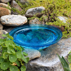Achla Designs 12" Crackle Glass Bowl - Teal
