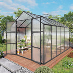 greenhouse for outdoors 8x12x7.8ft, polycarbonate greenhouse with stronger, main product view
