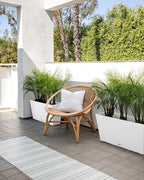 Veradek Pure Series Midori Trough Planter - Large Rectangular Planter for Indoor or Outdoor Deck/Porch | Durable All-Weather Use with Drainage Holes | Modern Decor for Shrubs, Flowers, Small Plants