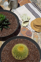 Veradek Mason Series Lane Bowl Planter| for Indoor or Outdoor Tabletops/Gardens |Made from Plastic-Stone Composite with Drainage Holes|Modern Décor for Flowers, Succulents, Small Plants