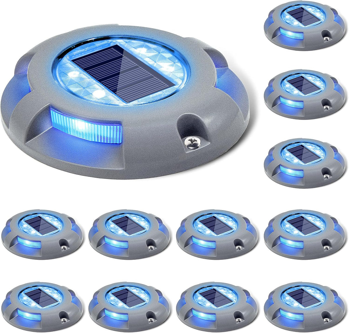 siedinlar solar deck lights outdoor led driveway dock, main product view