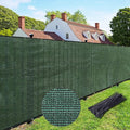 UPGRADE Privacy Fence Screen 6'x11' Dark Green Outdoor 90% Visibility Blockage 170 GSM Mesh Shade Cover Panels for Backyard,Balcony,Home Decoration with Zip Ties,Customized Avaliable