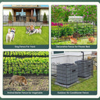 15 panels tall garden animal barrier fence with on a desk or shelf