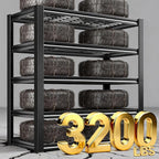 REIBII Garage Shelving 3200LBS, 5-Tier Storage Shelves, Adjustable Industrial Metal Shelving Unit for Garage, Basement, Pantry, Warehouse,Commercial, 36" W x 16" D x 72" H, 2 Pack