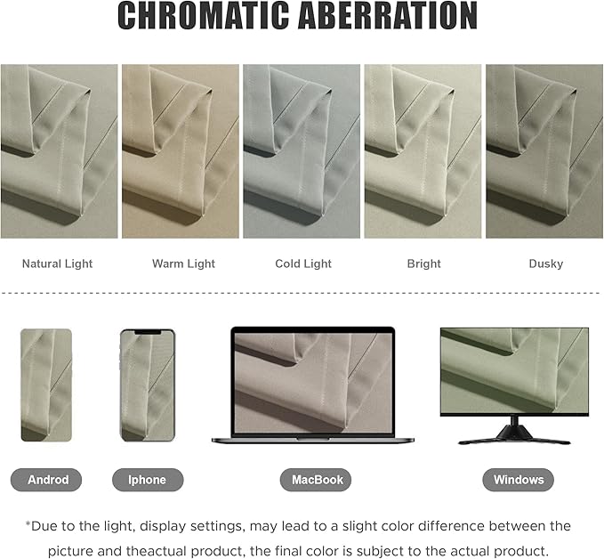 BONZER Waterproof Indoor/Outdoor Curtains for Patio Thick Privacy Wide Grommet Curtains for Bedroom, Living Room, Porch, Pergola, Cabana, 1 Panel, 110W x 108L inch, Taupe