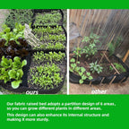 cjgq fabric raised garden bed 4x2x1ft garden grow shown in use