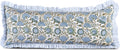 ridhi asparagus green block print ruffle pillow sham, main product view