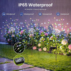 Solar Lights Outdoor, 120LED 8pack Fairy Garden Lights Decor for Outside Fireworks Lights Solar Powered for Yard, Patio, Pathway, Walkway, Balcony,Multicolor