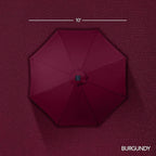 Best Choice Products 10ft Offset Cantilever Hanging Market Patio Umbrella, Smooth 360° Rotation, 8 Sturdy Ribs, Easy Adjustment - Burgundy