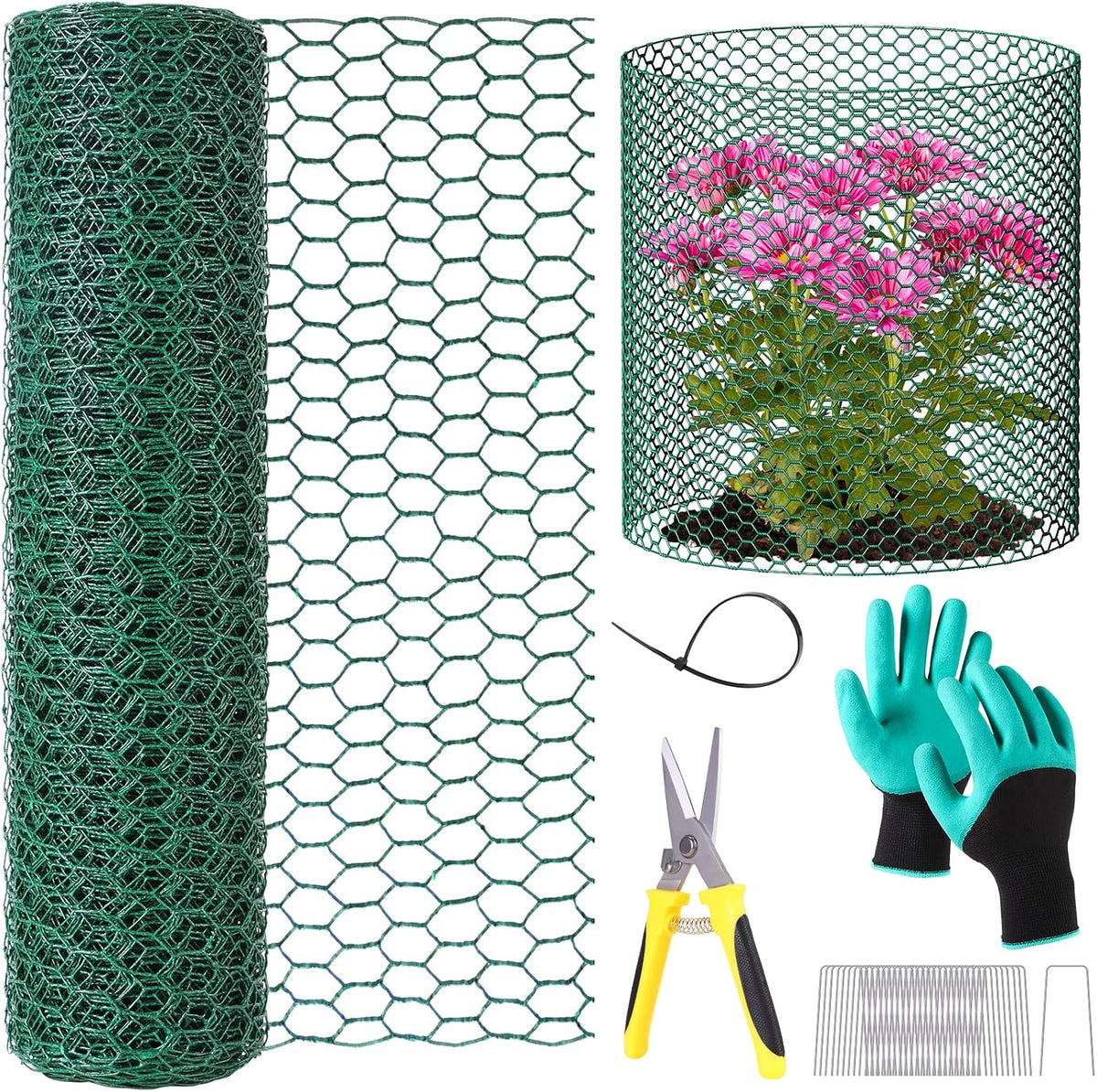 32.8ftx16in plant protectors from animals,plant cages for outdoor, main product view