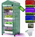 pyy mini indoor greenhouse with grow light, main product view