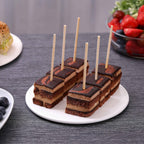 1000 PCS Bamboo Skewers, 6 Inch Food Sticks for Appetizers Fruit Kebabs | Natural Mini Wooden Skewers for Barbecue Grilling Burger Sausage, Cocktail Picks for Drinks, Long Toothpicks Tooth Picks