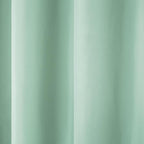 TOWN & COUNTRY BASICS Cabana Solid Heavyweight Indoor Outdoor Curtains, Light Filtering Opacity with Grommet Top, Water Repellent, 2-Pack Set, 54"x84", Seafoam