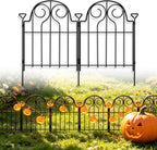 decorative garden fence 17in x 30ft,30 panels,metal halloween, main product view