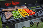 Camp Chef Reversible Pre-Seasoned Cast Iron Griddle, Cooking Surface 14 in. x 16, Black