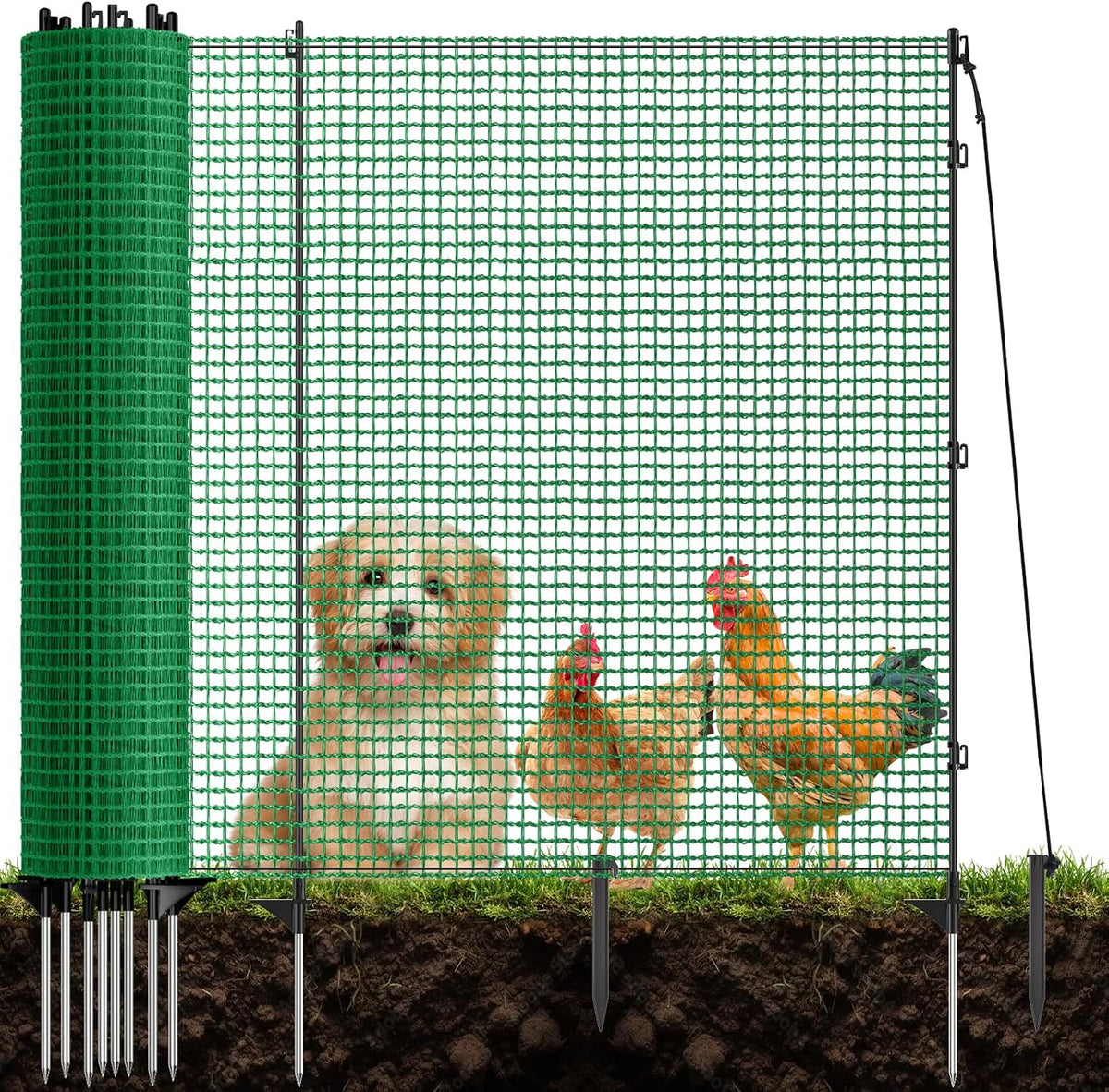 3x50 ft temporary fence for backyard,garden fence with, main product view