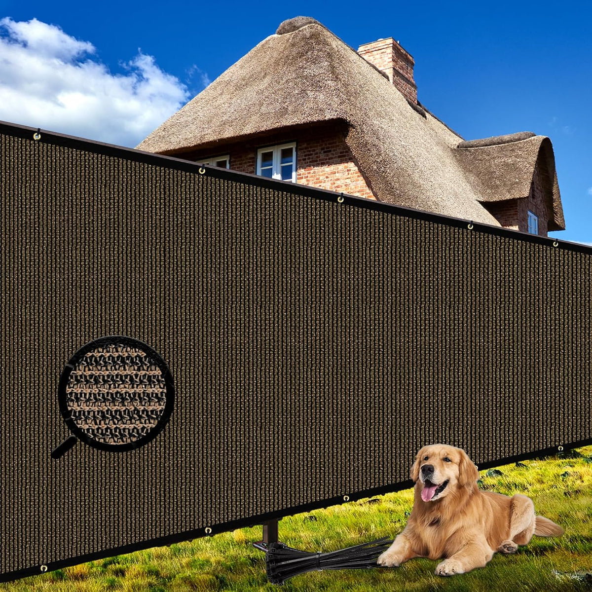 shade&beyond 0 5' x 5 0' fence privacy, main product view