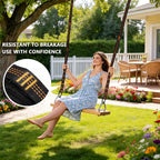 2pcs Hammock Straps with Carabiners, 2m/78.7inch Long & 7 Adjustable Loops Total- Quick & Easy Setup for Hammock,Swing. Extra Strong, Lightweight & Tree Friendly.