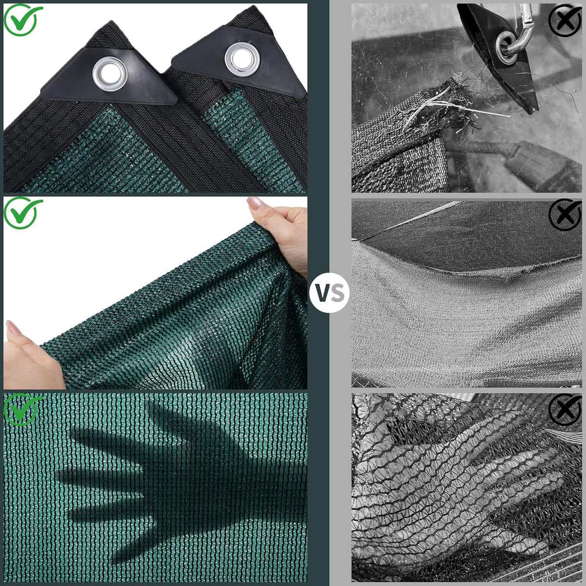 80% shade cloth,chicken coop shade cover, sturdy sunblock, side view