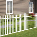 zippity burbank picket fence panels, white vinyl diy, main product view