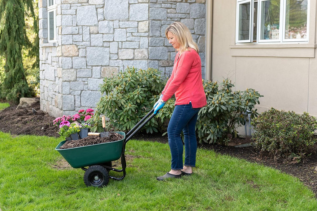garden star 70019 garden barrow dual-wheel residential wheelbarrow, view 9