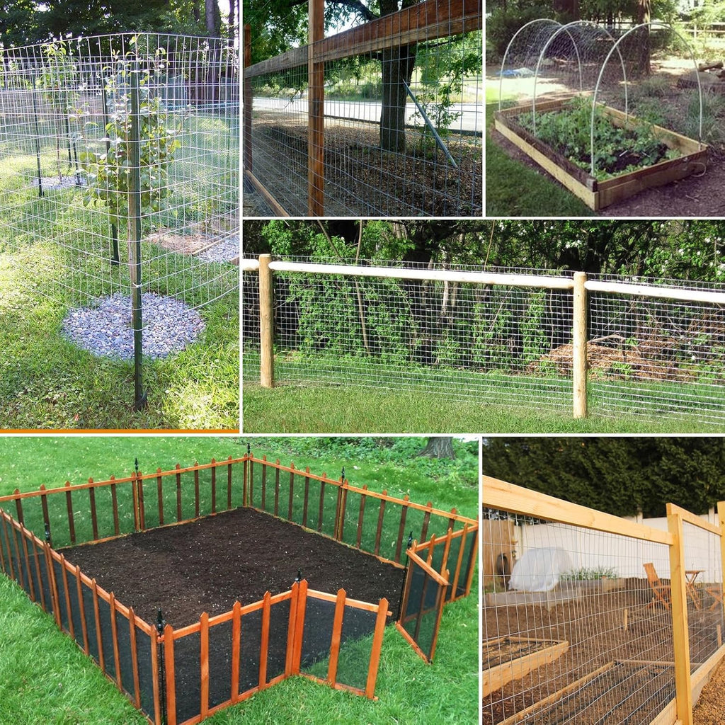 Gartist 1/2inch 16"x50' Chicken Wire Fencing Roll, Galvanized Hardware Cloth, 19Ga Hot-Dip Welded Preventing Snakes, Raccoons and Foxes