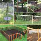 Gartist 1/2inch 16"x50' Chicken Wire Fencing Roll, Galvanized Hardware Cloth, 19Ga Hot-Dip Welded Preventing Snakes, Raccoons and Foxes