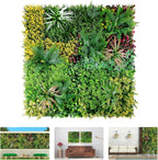 40"x40" artificial grass wall backdrop, fake plant panels, main product view