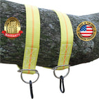 Tree Swing Hanging Kit - 12,000 lb. Polyester Webbing - 2 Straps per Set - with Carabiners - Made in USA