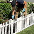 zippity roger rabbit garden fence, white vinyl diy, main product view