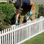 zippity roger rabbit garden fence, white vinyl diy, main product view