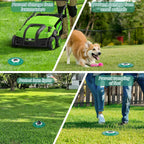 RAWILL 6 Pcs Sprinkler Head Protectors, Plastic Sprinkler Donut-Style Guards for Lawn, 6.69 in Circle Shaped Donut with 3.54 in Inner Diameter, Outdoor Lawn Spray Guard - Green