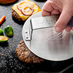 BLACKSTONE Smash & Sear Press – Stainless Steel Burger Smasher | Griddle & Grill Tool, Hamburger & Patty Maker, Panini & Sandwich Press, Meat & Veggie Compatible, Bacon Press