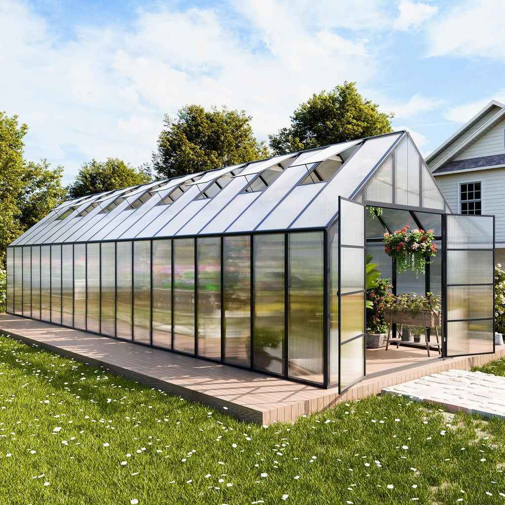 cdcasa 10x36 ft greenhouse for outdoors, massive easy, main product view