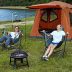 TIMBER RIDGE Hammock Camping Chair with Adjustable Backrest, Heavy Duty Folding Hammock Chair Supports 300lbs, Portable Hammock Chair for Camping, Travelling and Patio, Tan