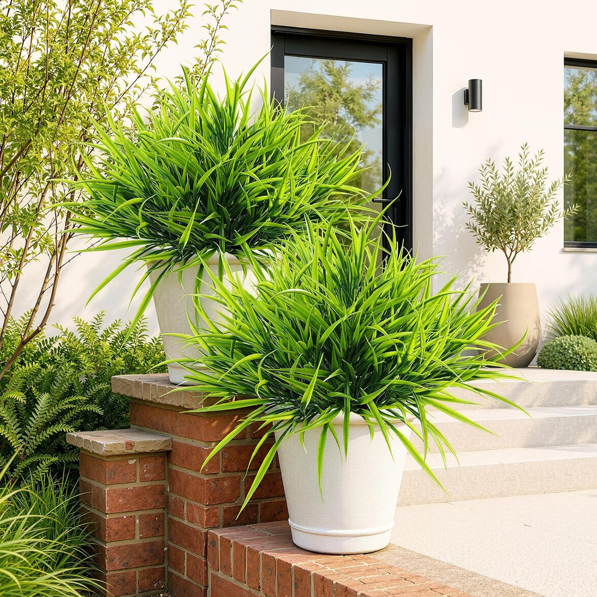 uieke 28 bundles artificial outdoor plants uv resistant, main product view