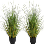 3ft 2-pack artificial cattail reed grass, 35in artificial, main product view