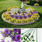 36 Pcs Artificial Fake Pansy Flowers for Outdoor, Faux Silk Pansies Spring Flowers for Outside for Planter Front Door Porch Yard Patio Window Box Home Decor (36, Purple, Yellow, White)